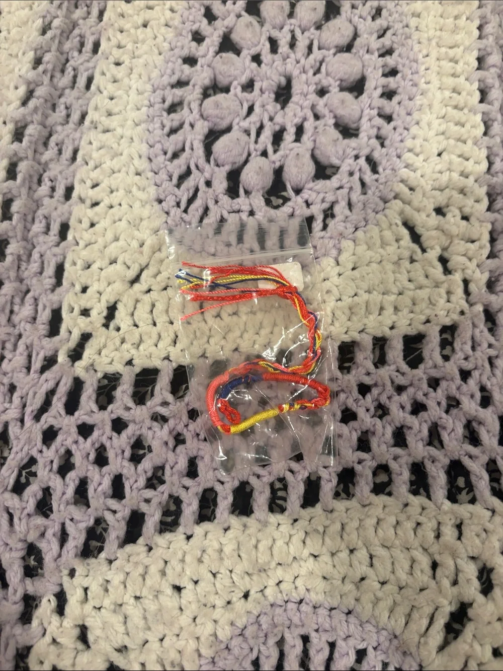 Unbranded Red & Yellow Braided Phone Wrist Strap